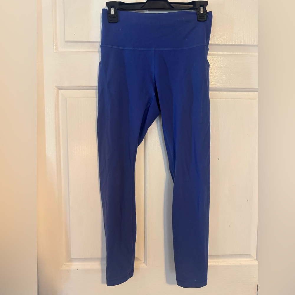 LULULEMON “Wunder Train High-Rise Tights with pockets 25” blue leggings - Picture 6 of 10